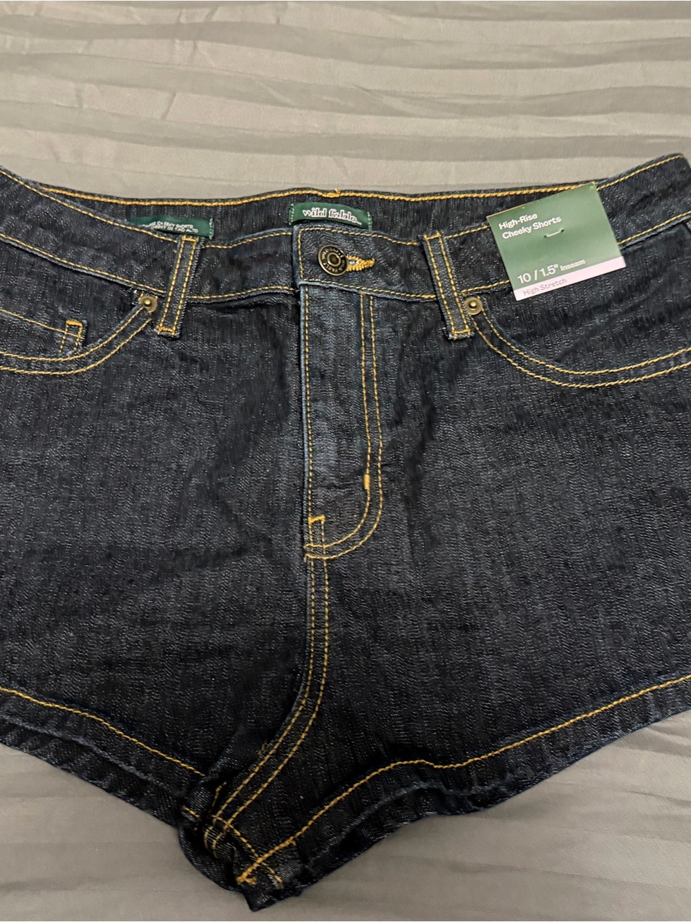 wild fable Dark Blue Denim High-Rise Jean Shorts